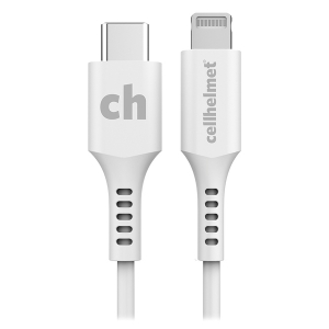  Charge and Sync USB-C to Lightning Round Cable (1 Foot)