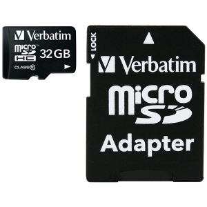  microSDHC Card with Adapter (32GB; Class 10)